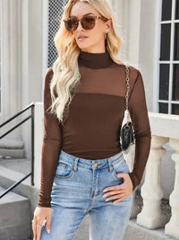 Lovelet Mock Neck Long Sleeve Top - Update AvenueFestival VibesTrendsi1001007026483491001007026483492800d2a0 - aea6 - 4c6b - b649 - e0a77ddf38ce - MaxBrown
