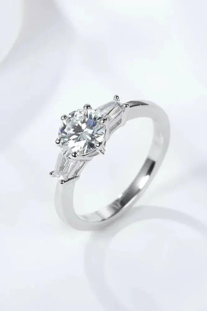 Loyal Love 1 Carat Moissanite Platinum - Plated Ring - Update AvenueRingTrendsi101300254691450101300254691450Loyal Love 1 Carat Moissanite Platinum - Plated RingSilver