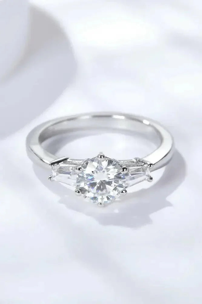 Loyal Love 1 Carat Moissanite Platinum - Plated Ring - Update AvenueRingTrendsi101300254691450101300254691450Loyal Love 1 Carat Moissanite Platinum - Plated RingSilver