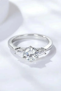 Loyal Love 1 Carat Moissanite Platinum - Plated Ring - Update AvenueRingTrendsi101300254691450101300254691450Loyal Love 1 Carat Moissanite Platinum - Plated RingSilver