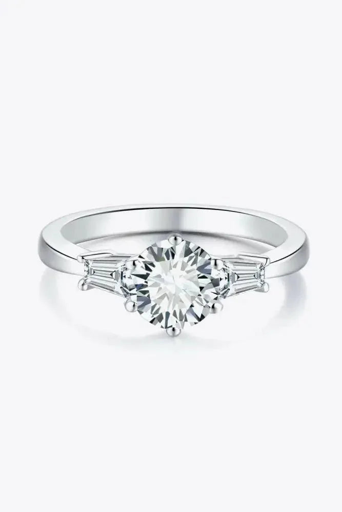 Loyal Love 1 Carat Moissanite Platinum - Plated Ring - Update AvenueRingTrendsi101300254691450101300254691450Loyal Love 1 Carat Moissanite Platinum - Plated RingSilver