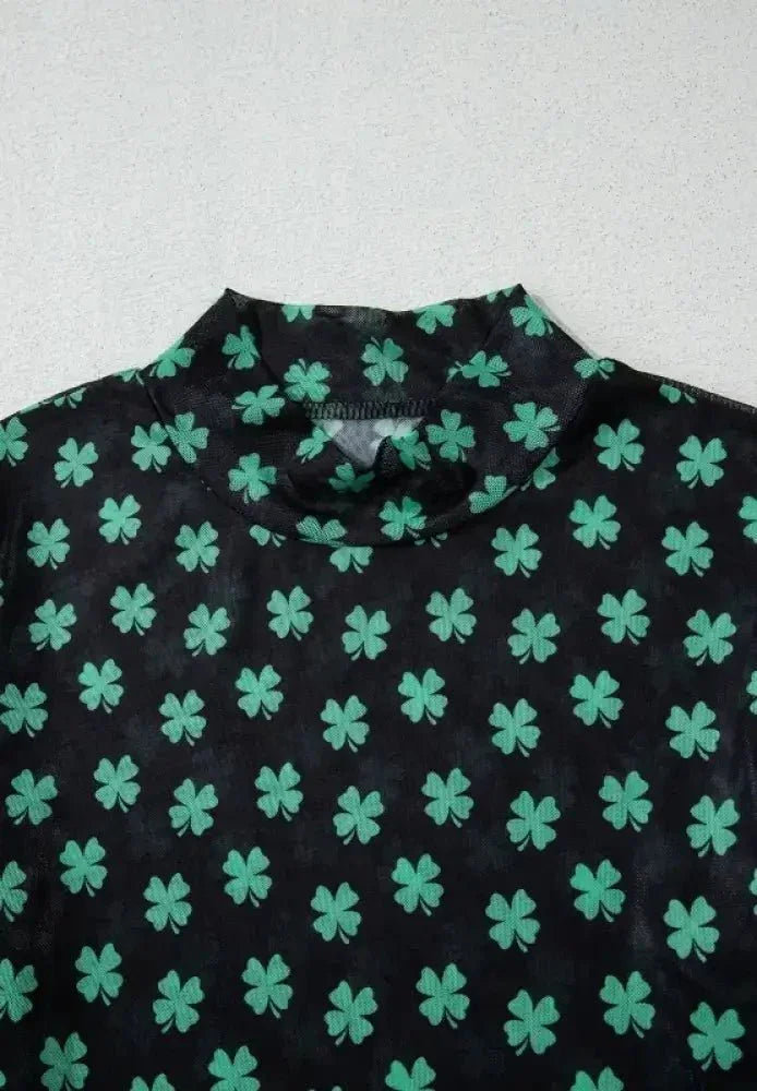 Lucky Clover Mock Neck Long Sleeve Bodysuit - Update AvenueTrendsi100100724185540100100724185540bfaa1981 - f441 - 4d9f - a79b - a26a3f6b4beb - MaxDark Green