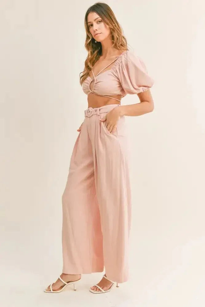 MABLE Cut Out Drawstring Crop Top and Belted Pants Set - Update AvenueFestival VibesTrendsi100100856011330100100856011330ec7978b2 - 59ff - 4322 - 8239 - cf1b2f2f43d0 - MaxDusty Pink