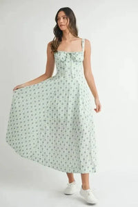 MABLE Floral Print Bustier Back Lace Up Midi Dress - Update AvenueEffortless Elegance: DressesTrendsi100100063751330100100063751330960ee190b2f945aab9f6507423895e85 - Max - OriginMINT