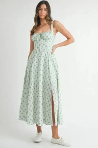 MABLE Floral Print Bustier Back Lace Up Midi Dress - Update AvenueEffortless Elegance: DressesTrendsi100100063751330100100063751330b905398094d8450f8e3f6bdb8ddb5998 - Max - OriginMINT