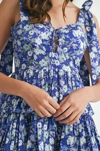 MABLE Floral Print Shoulder Tie Layered Mini Dress - Update AvenueEffortless Elegance: DressesTrendsi100100774721413100100774721413835e920519f14474aaec9dd6e2d0985a - Max - OriginRoyal Blue