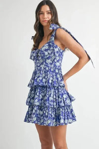 MABLE Floral Print Shoulder Tie Layered Mini Dress - Update AvenueEffortless Elegance: DressesTrendsi10010077472141310010077472141350e17d4b689d4fa390161631acb42336 - Max - OriginRoyal Blue