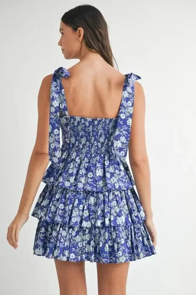 MABLE Floral Print Shoulder Tie Layered Mini Dress - Update AvenueEffortless Elegance: DressesTrendsi1001007747214131001007747214135e7dc7fee1ae48ad899133a72a6f797a - Max - OriginRoyal Blue