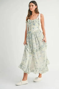 MABLE Floral Printed Shoulder Strap Midi Dress - Update AvenueEffortless Elegance: DressesTrendsi100100642851984100100642851984bf7169a7e5434fbdacaf0d30fc31b785 - Max - OriginBlue