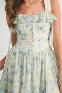 MABLE Floral Printed Shoulder Strap Midi Dress - Update AvenueEffortless Elegance: DressesTrendsi1001006428519841001006428519845de601d06033481dbc1a6ce953b34bd6 - Max - OriginBlue