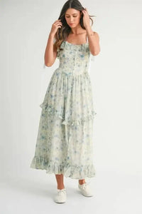 MABLE Floral Printed Shoulder Strap Midi Dress - Update AvenueEffortless Elegance: DressesTrendsi1001006428519841001006428519843c966a5ffe4647e4942194c5ff4c46e4 - Max - OriginBlue