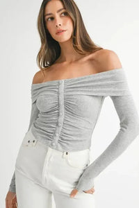 MABLE Off - Shoulder Long Sleeve T-Shirt - Update AvenueT-ShirtsTrendsi10010080411193310010080411193339699565 - f1d9 - 4478 - b39e - e200a2a2fe27 - Max - OriginLight Gray