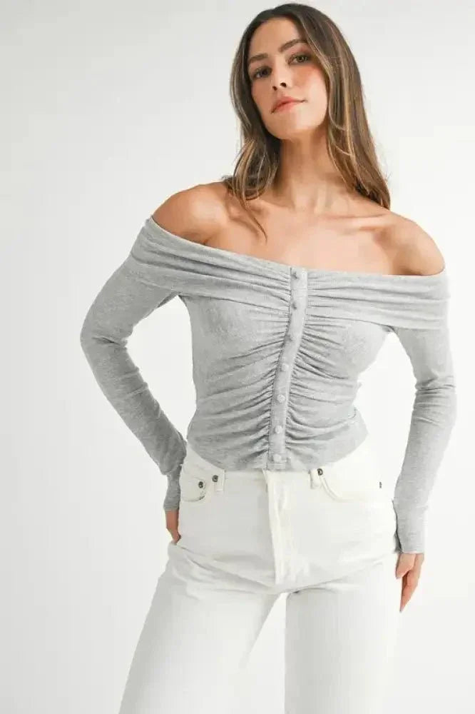 MABLE Off - Shoulder Long Sleeve T-Shirt - Update AvenueT-ShirtsTrendsi1001008041119331001008041119335eff1fea - 552e - 4c2a - 850a - 059a892b07e6 - Max - OriginLight Gray
