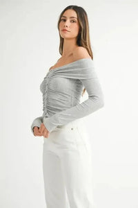 MABLE Off - Shoulder Long Sleeve T-Shirt - Update AvenueT-ShirtsTrendsi100100804111933100100804111933db334115 - 3d62 - 4f86 - b4d8 - 71ca9b39fcdf - Max - OriginLight Gray