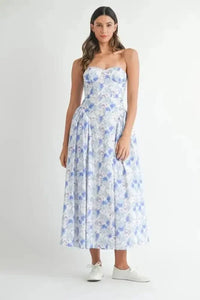 MABLE Sweetheart Neckline Floral Printed Midi Dress - Update AvenueEffortless Elegance: DressesTrendsi10010077682191510010077682191504629353053a49b4bb94d9af05521954 - Max - OriginBlue