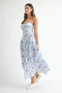 MABLE Sweetheart Neckline Floral Printed Midi Dress - Update AvenueEffortless Elegance: DressesTrendsi10010077682191510010077682191540bce515111348e7912147bbd16773ed - Max - OriginBlue