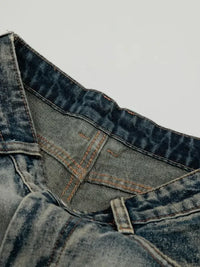 Men's Acid Wash Denim Shorts