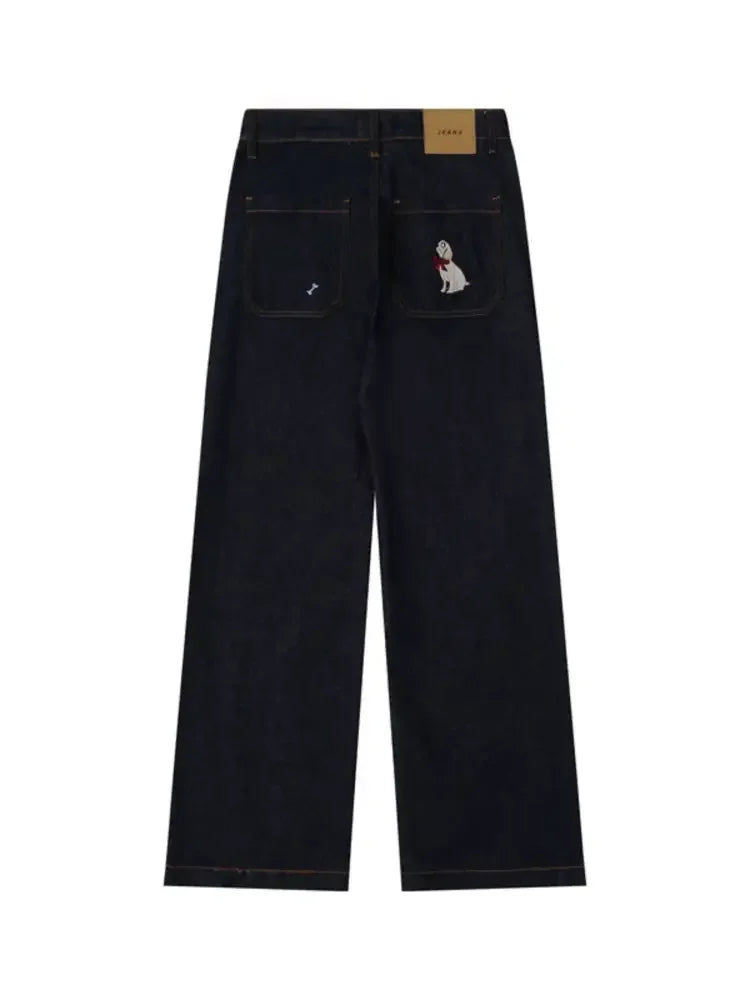 Men's Animal Wide Leg Jeans