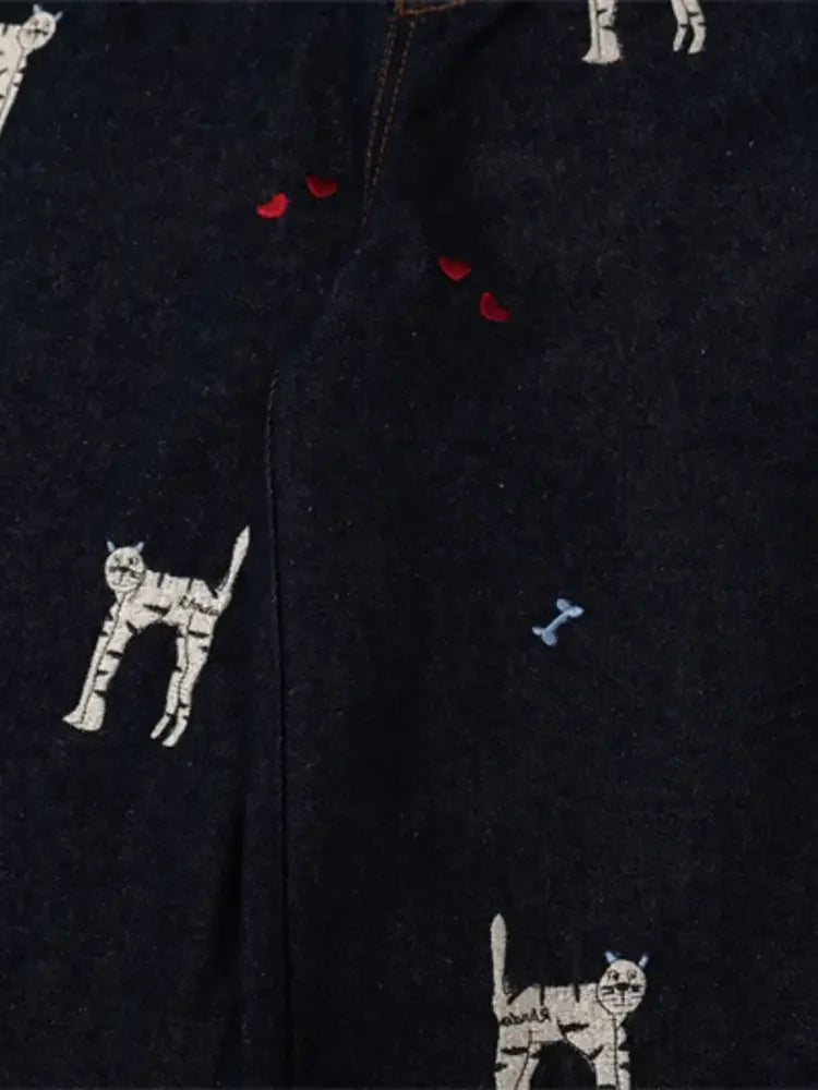 Men's Animal Wide Leg Jeans