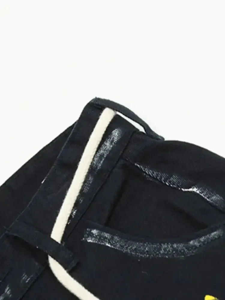 Men's Artistic Paint Splatter Wide Leg Baggy Jeans - Update AvenueTrendsi100400270361965100400270361965Men's Artistic Paint Splatter Wide Leg Baggy JeansBlack