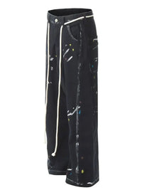 Men's Artistic Paint Splatter Wide Leg Baggy Jeans - Update AvenueTrendsi100400270361965100400270361965Men's Artistic Paint Splatter Wide Leg Baggy JeansBlack