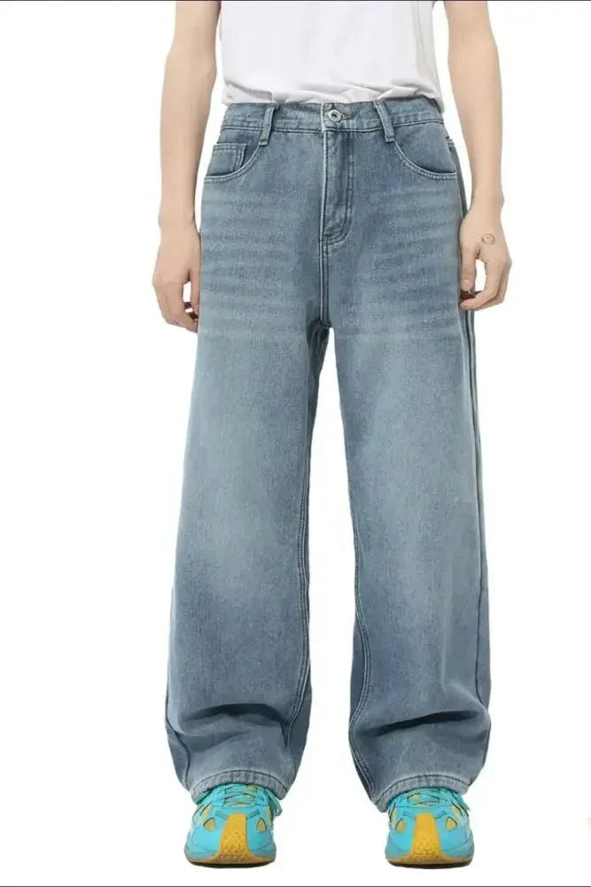 Men's Baggy Jeans with Pockets - Update AvenueTrendsi100400158846838100400158846838Men's Baggy Jeans with PocketsNavy