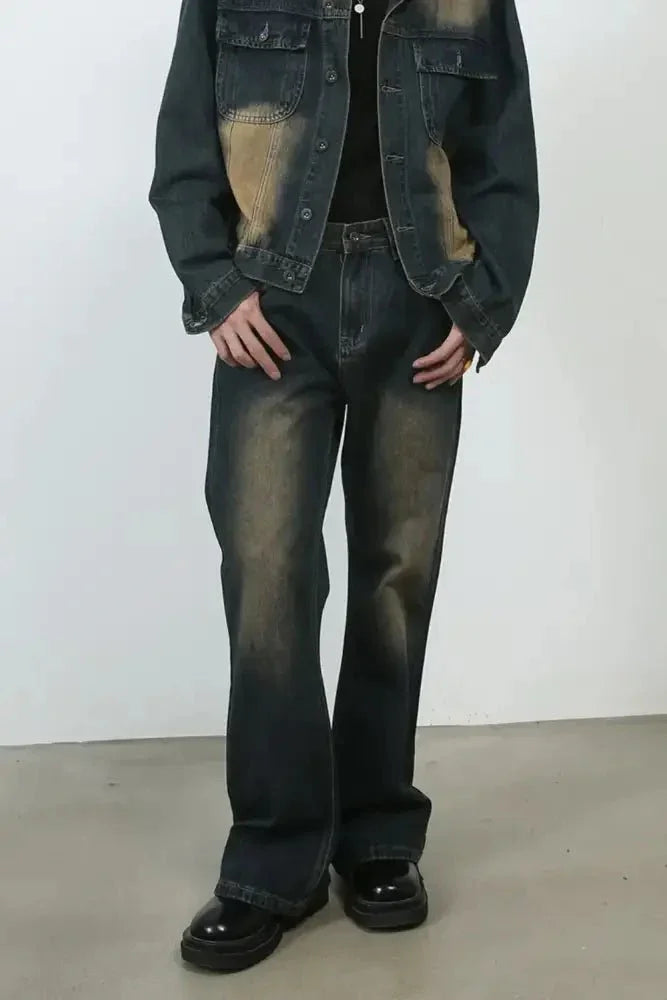 Men's Bootcut Baggy Jeans - Update AvenueTrendsi100400734559230100400734559230Men's Bootcut Baggy JeansDark