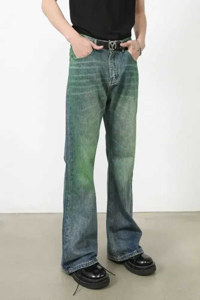 Men's Bootcut Jeans with Pockets