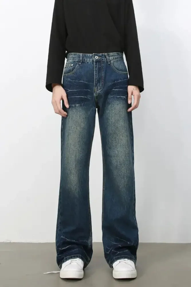 Men's Bootcut Jeans with Pockets