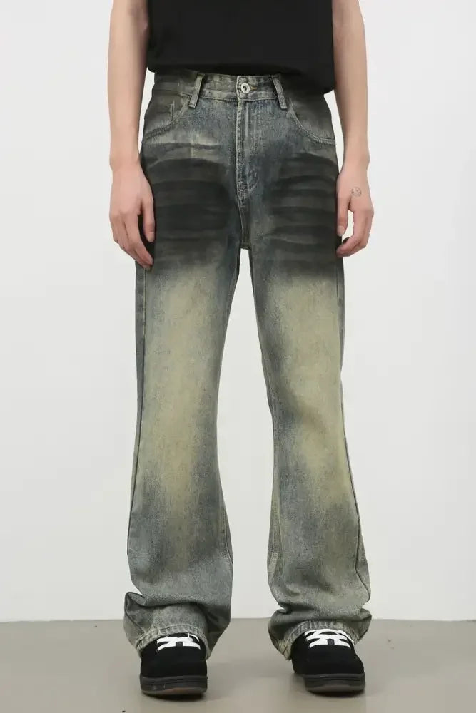 Men's Bootcut Jeans with Pockets
