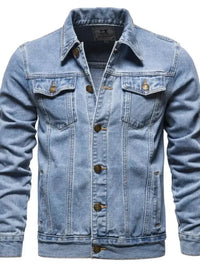 Men's Button Down Long Sleeve Denim Jacket - Update AvenueTrendsi100400714744356100400714744356Men's Button Down Long Sleeve Denim JacketLight