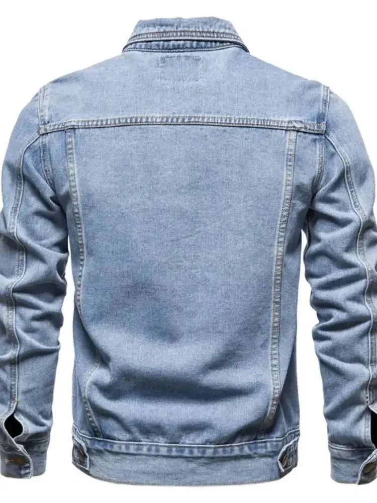 Men's Button Down Long Sleeve Denim Jacket - Update AvenueTrendsi100400714744356100400714744356Men's Button Down Long Sleeve Denim JacketLight