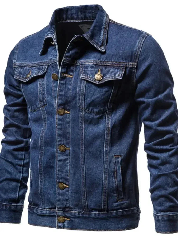 Men's Button Down Long Sleeve Denim Jacket - Update AvenueTrendsi100400714748264100400714748264Men's Button Down Long Sleeve Denim JacketMedium