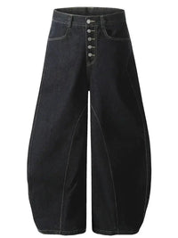 Men's Button Fly High Waist Curved Jeans - Update AvenueTrendsi100400053818441100400053818441Men's Button Fly High Waist Curved JeansBlack