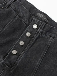 Men's Button Fly Studded Bootcut Jeans