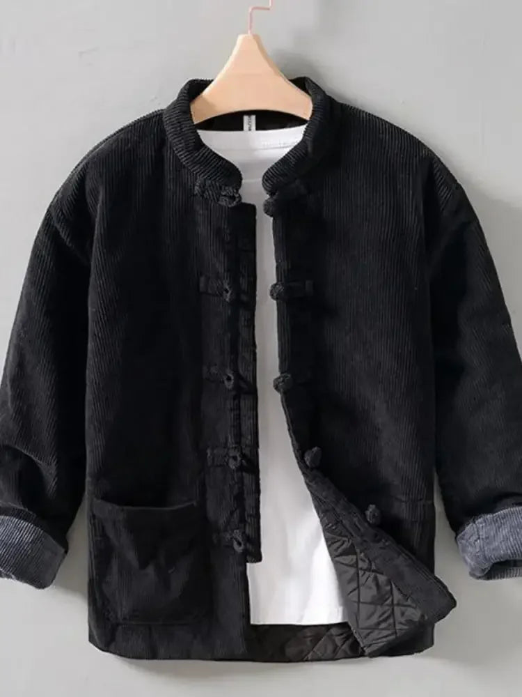 Men's Button Front Long Sleeve Jacket