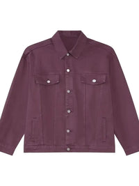 Men's Button Up Dropped Shoulder Denim Jacket