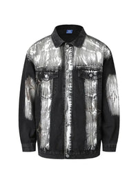 Men's Button Up Long Sleeve Denim Jacket