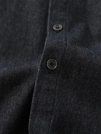 Men's Button Up Long Sleeve Denim Shirt