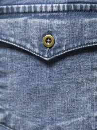 Men's Button Up Long Sleeve Denim Shirt