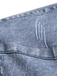 Men's Button Up Long Sleeve Denim Shirt