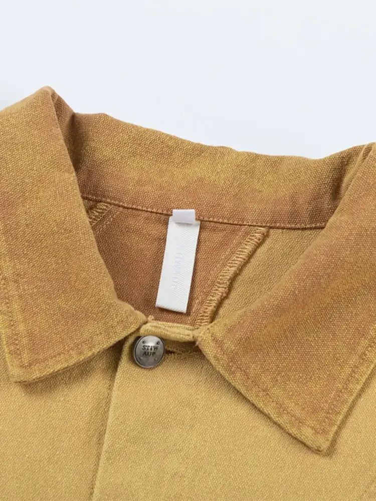 Men's Button Up Long Sleeve Jacket