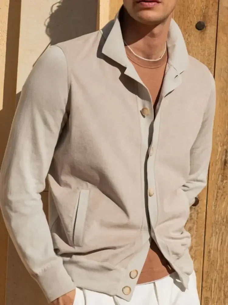Men's Button Up Long Sleeve Shacket