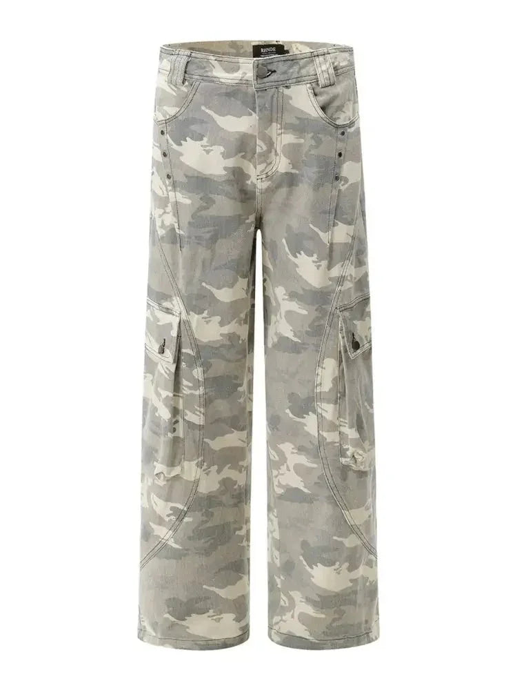 Men's Camo Wide Leg Cargo Jeans - Update AvenueTrendsi100400180616528100400180616528Men's Camo Wide Leg Cargo JeansCamouflage