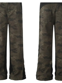 Men's Camo Wide Leg Denim Jeans