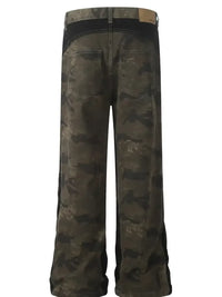 Men's Camo Wide Leg Denim Jeans