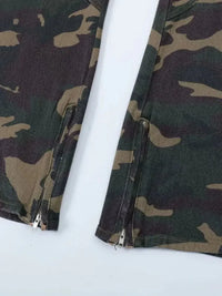 Men's Camouflage Bootcut Jeans with Seam Detail - Update AvenueTrendsi100400034030074100400034030074Men's Camouflage Bootcut Jeans with Seam DetailGreen