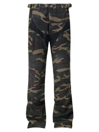 Men's Camouflage Bootcut Jeans with Seam Detail - Update AvenueTrendsi100400034030074100400034030074Men's Camouflage Bootcut Jeans with Seam DetailGreen
