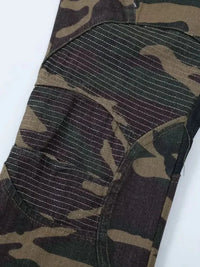 Men's Camouflage Bootcut Jeans with Seam Detail - Update AvenueTrendsi100400034030074100400034030074Men's Camouflage Bootcut Jeans with Seam DetailGreen