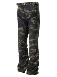 Men's Camouflage Bootcut Jeans with Seam Detail - Update AvenueTrendsi100400034030074100400034030074Men's Camouflage Bootcut Jeans with Seam DetailGreen